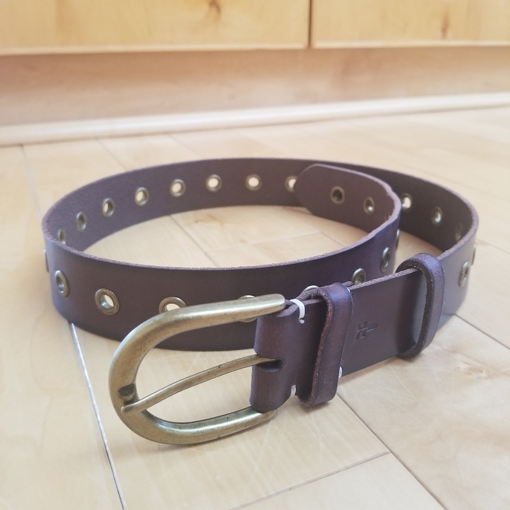 FRYE leather belt